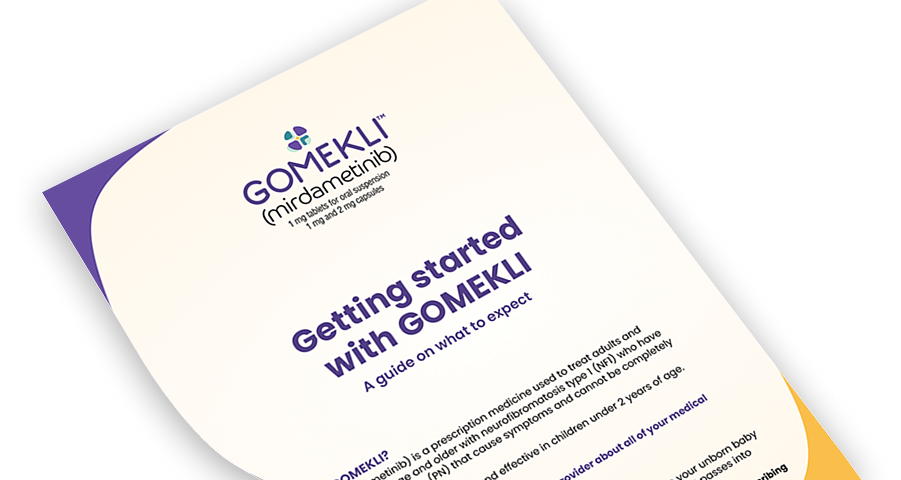 GOMEKLI® (mirdametinib) getting started guide PDF