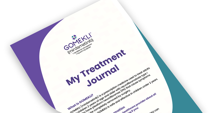 GOMEKLI® (mirdametinib) personalized treatment journal PDF