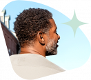 An actor portraying an adult patient with NF1-PN