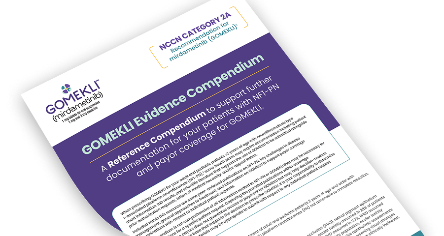 GOMEKLI® (mirdametinib) evidence compendium