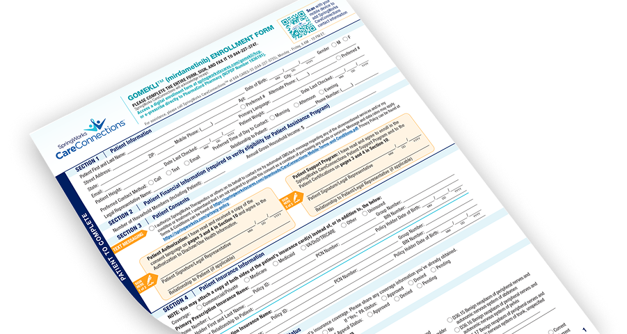GOMEKLI® (mirdametinib) start form PDF